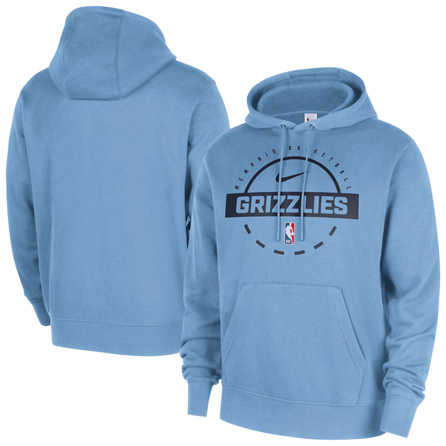 Men's Memphis Grizzlies Blue 2025/26 Practice Club Pullover Hoodie